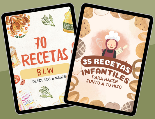 70 recetas BLW + 35 recetas para compartir y cocinar junto a tu hijo.